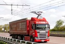 Încă 3 camioane Scania hibrid cu pantograf pentru Spedition Bode