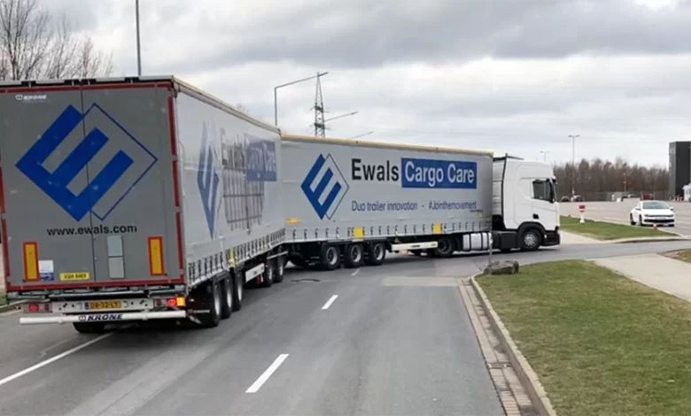 Ewals Cargo Care și Volkswagen au încheiat cu succes un nou test cu Duo Trailer