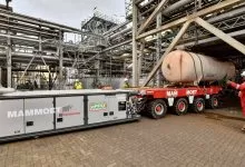 Mammoet a realizat primul transport agabaritic cu propulsie electrică din lume