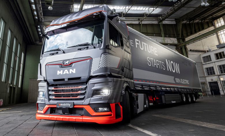 Viitorul camion electric MAN va putea parcurge zilnic până la 800 km