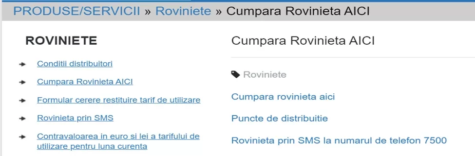 Cum puteți achiziționa rovinieta prin intermediul site-ului CNAIR 3 Cum puteți achiziționa rovinieta prin intermediul site-ului CNAIR
