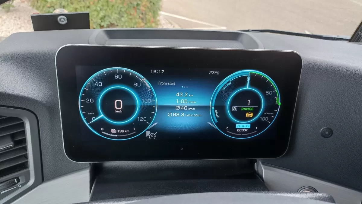 Test Mercedes-Benz eActros 300: Întâlnire cu viitorul 11 Test Mercedes-Benz eActros 300: Întâlnire cu viitorul