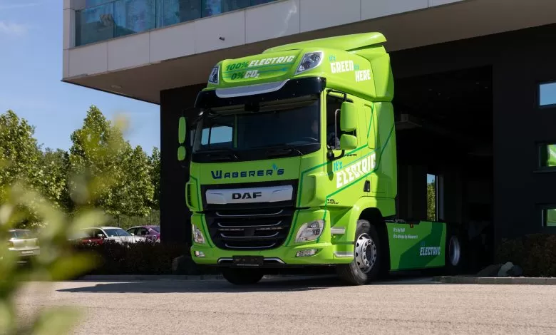 Waberer’s operează primul cap tractor DAF CF Electric de serie din Europa Centrală și de Est