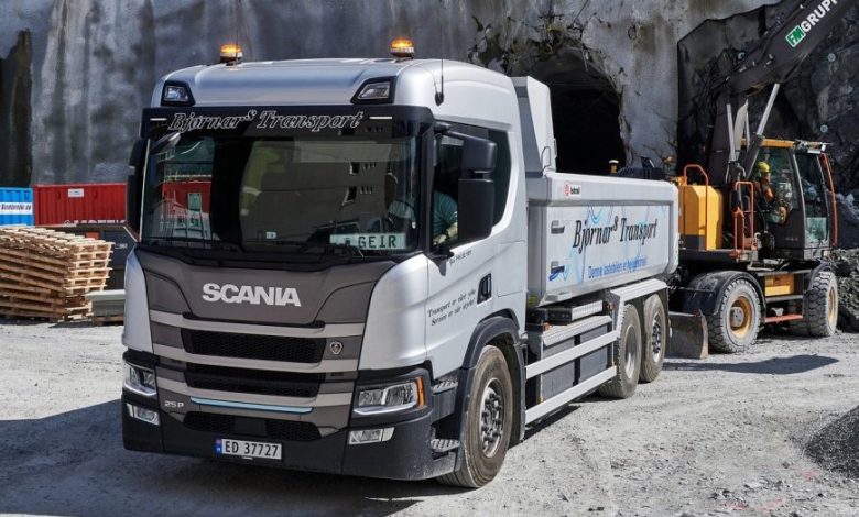 Patru basculante electrice Scania pentru Bjørnars Transport