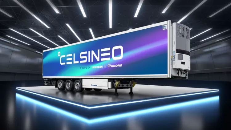 Prima semiremorcă electrificată cu agregat de răcire electric e-Celsineo