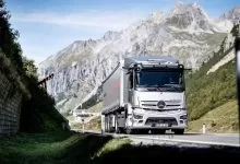 Camionul electric eActros de 40 de tone a străbătut Pasul Arlberg din Tirol 10 Camionul electric eActros de 40 de tone a străbătut Pasul Arlberg din Tirol