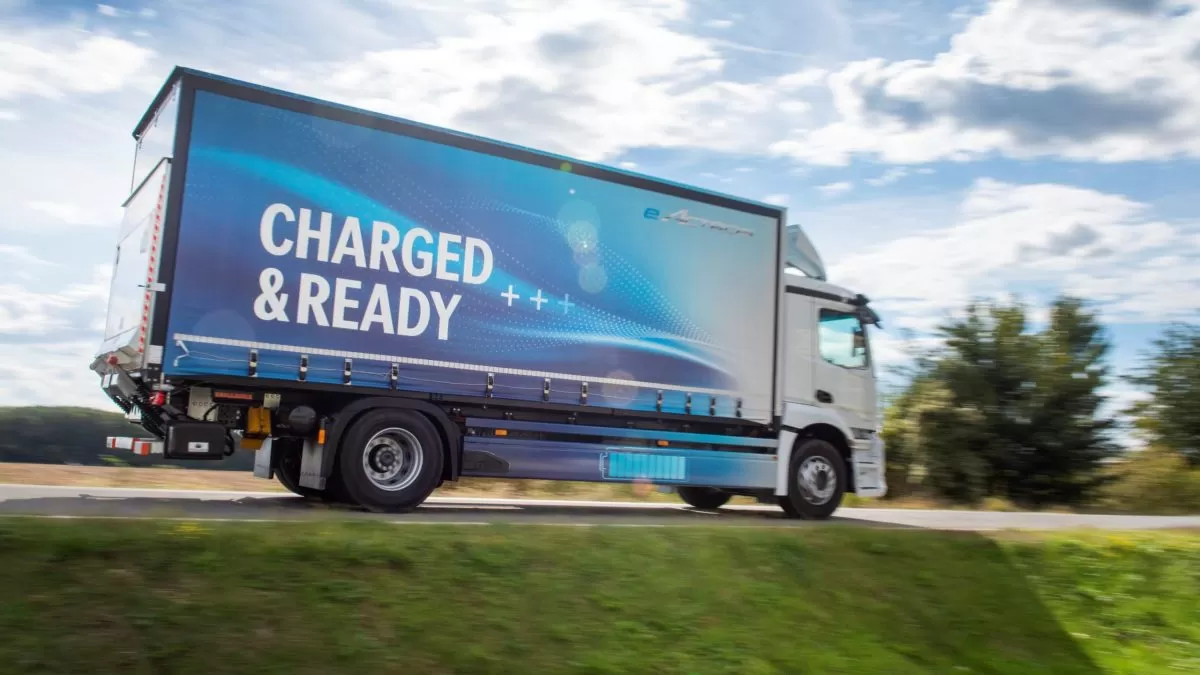 Test de consum cu Mercedes-Benz eActros, în România