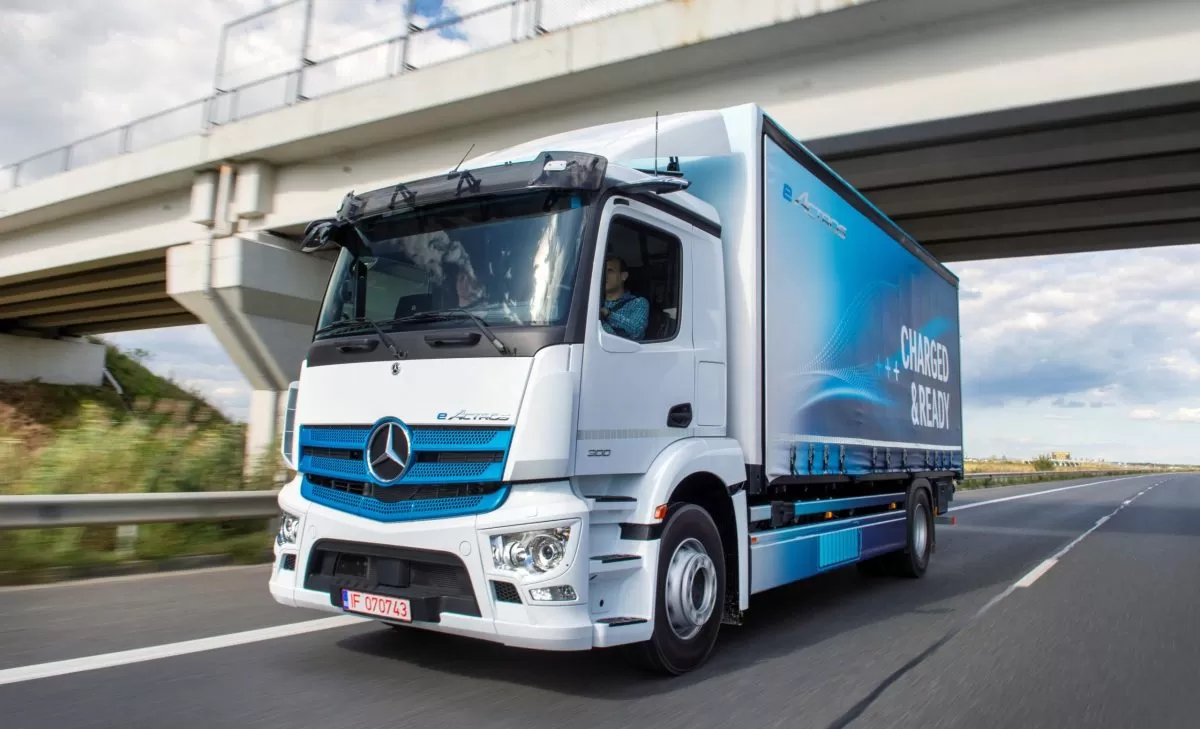 Test de consum cu Mercedes-Benz eActros, în România