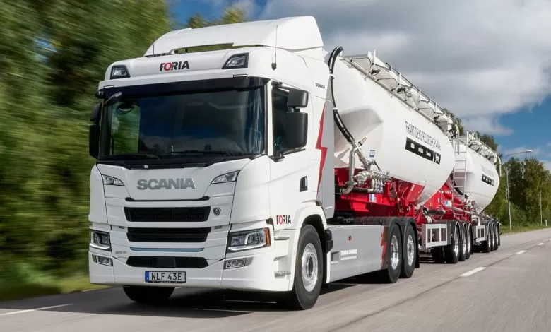 Foria folosește un camion electric Scania de 64 de tone