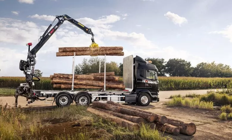 Hiab a actualizat soluția digitală HiVision pentru macarale forestiere și cârlige hidraulice