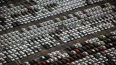 Porturile belgiene sunt pline de mașini noi din cauza lipsei de camioane