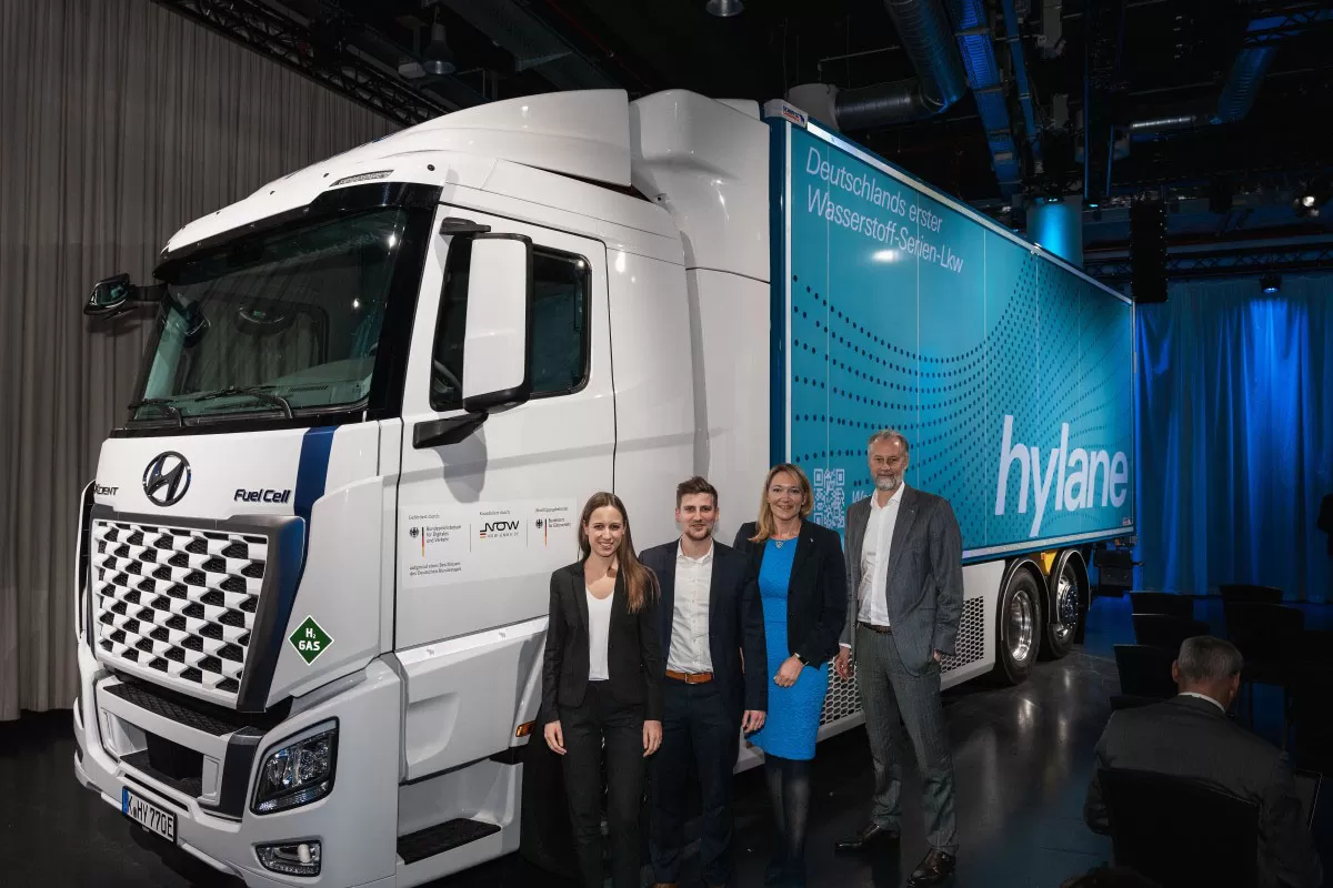 Hylane a înmatrculat primul camion de serie cu hidrogen din Germania