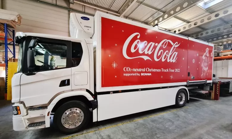 Scania, parte din Coca-Cola Christmas Truck Tour 2022, în Elveția