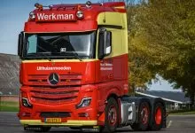 Actros L cu oglinzi laterale, dar cameră video în locul oglinzii de colț 14 Actros L cu oglinzi laterale, dar cameră video în locul oglinzii de colț