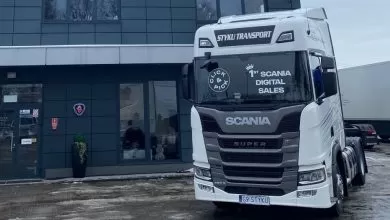 A fost livrat primul camion Scania comandat online