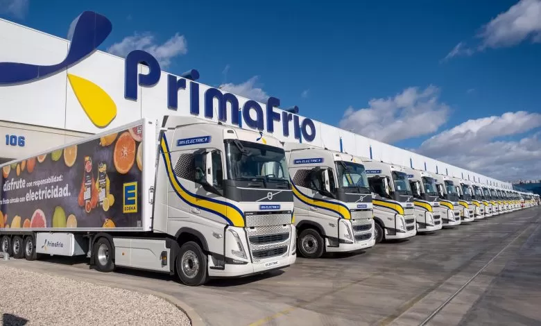 Primafrio a implementat 15 camioane electrice Volvo FH Electric în flotă
