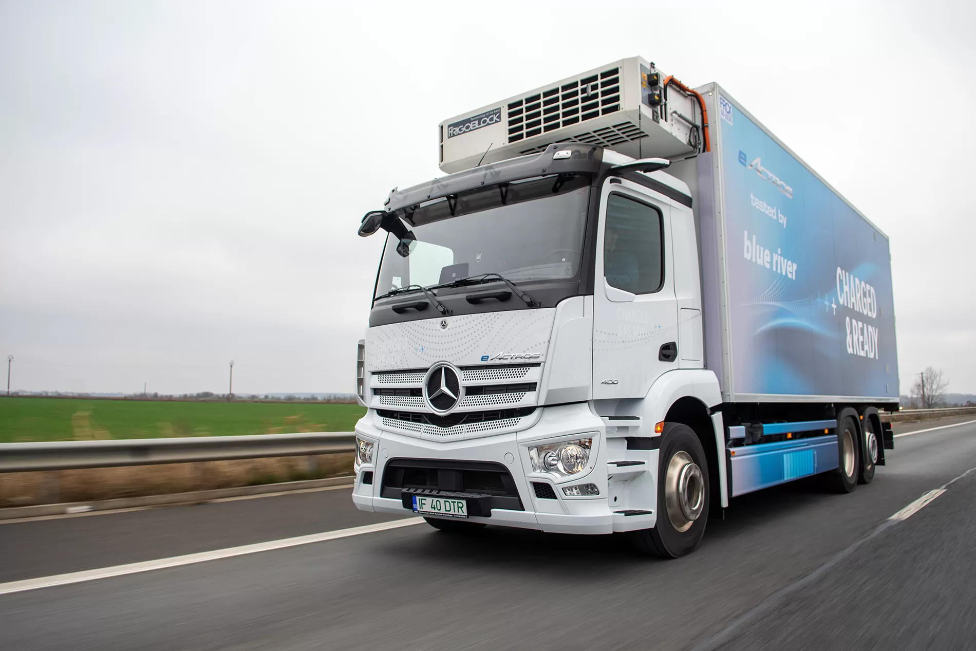 București - Brașov și retur cu un camion electric