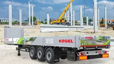 Kögel Multi, semiremorcă platformă pentru transportul materialelor de construcții