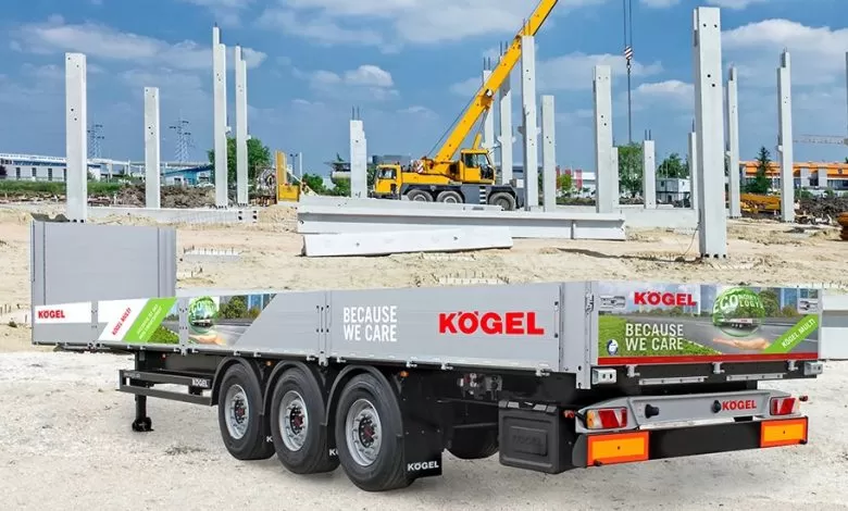 Kögel Multi, semiremorcă platformă pentru transportul materialelor de construcții