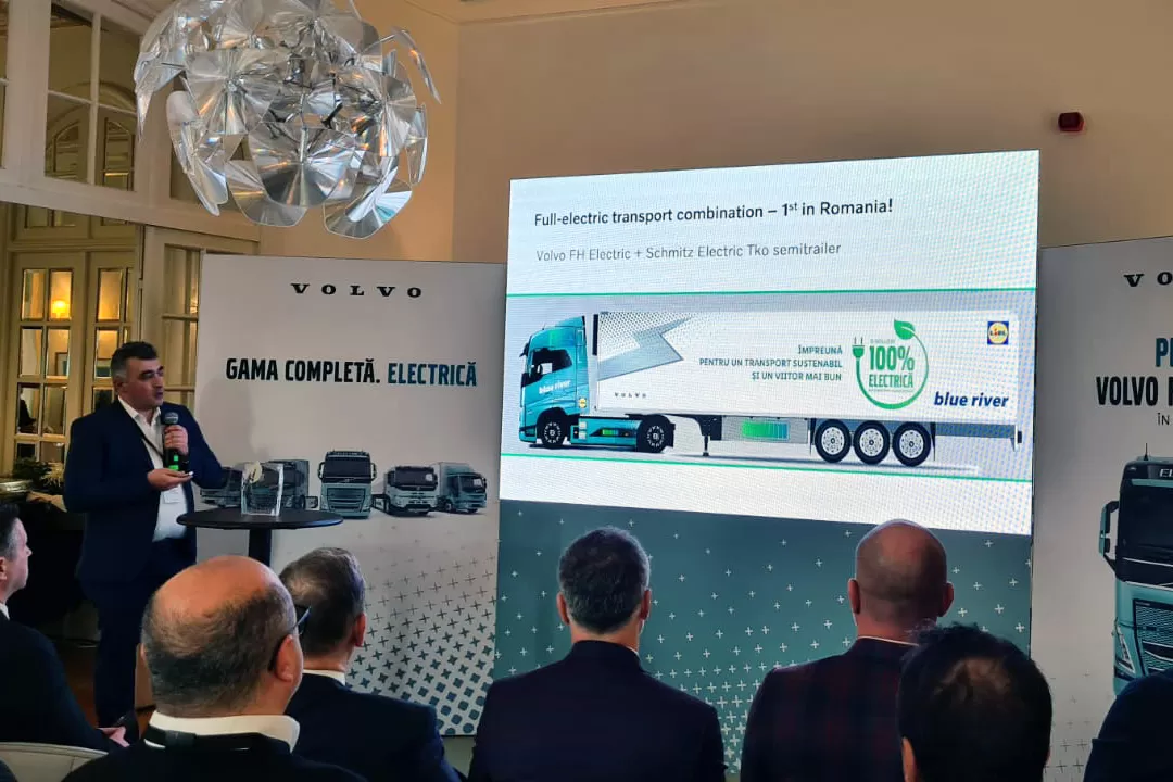 Blue River operează primul cap tractor electric Volvo FH Electric din România 3 Primul cap tractor electric din România, Volvo FH Electric, este operat de Blue River