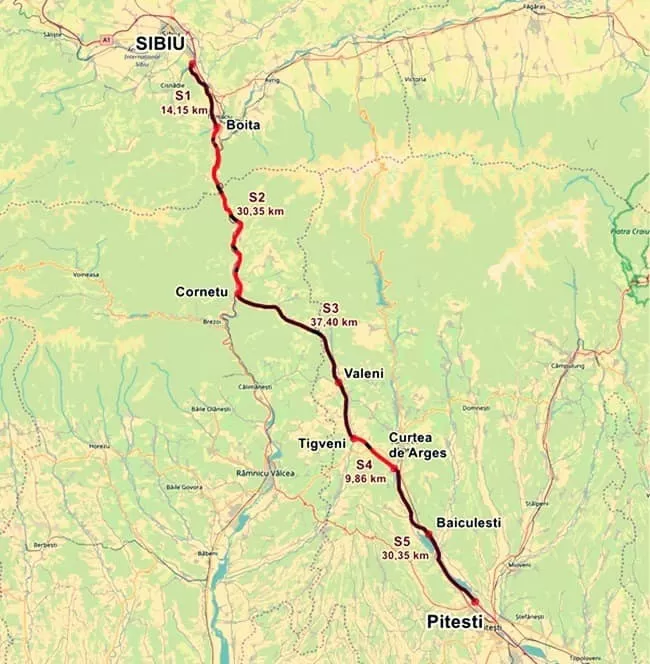 Încep lucrările la prima secțiune de autostradă montană din România 3 Încep lucrările la prima secțiune de autostradă montană din România