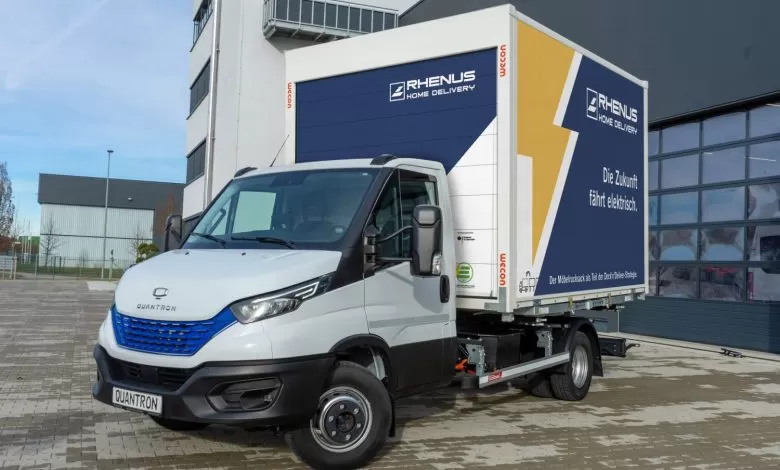 Quantron a livrat prima autoutilitară electrică de 7,2 t la Rhenus Home Delivery