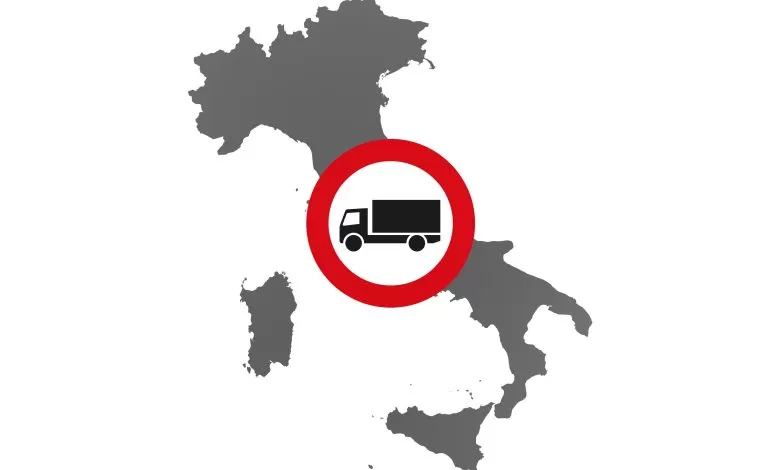 Italia: 5 zile de restricții pentru camioane de Paștele Catolic