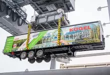 Semiremorca extralungă Kögel este adecvată pentru transport combinat