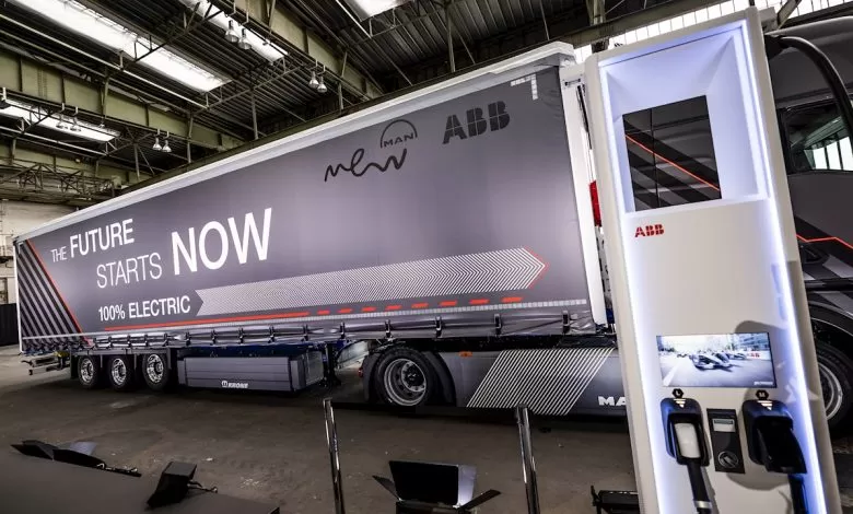 ABB dezvoltă o soluție de încărcare pentru camioane electrice într-un proiect european