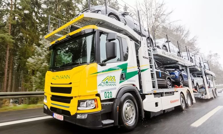 Primul transportor de mașini electric Scania intră în operare