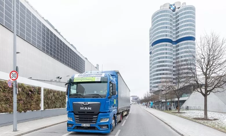 BMW utilizează camioane alimentate cu HVO100 în cadrul livrărilor de piese