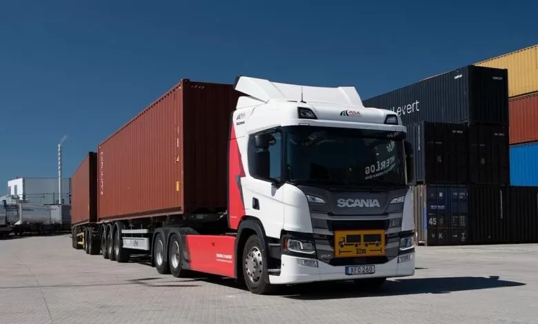 camioane electrice Scania terminal