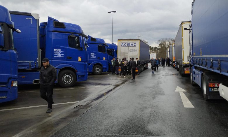 greva soferilor din țări terțe în Germania