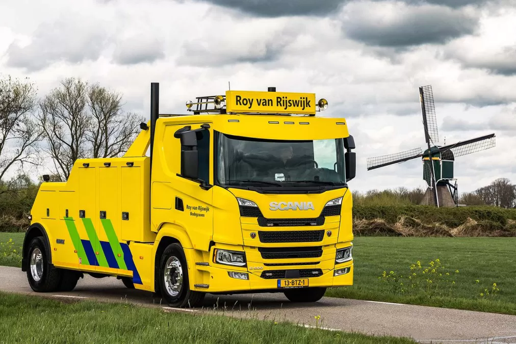 camion de tractare din Olanda