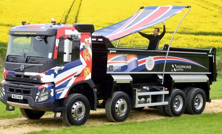 Camion special pentru încoronarea Regelui Charles III