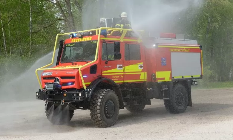 Unimog U 5023 pentru stingerea incendiilor de pădure