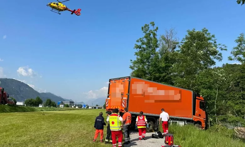 accident șofer austriac camion