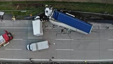 Germania: Un șofer polonez de camion a murit într-un accident rutier pe A2 7 Germania: Șofer polonez de camion mort într-un accident rutier pe A2