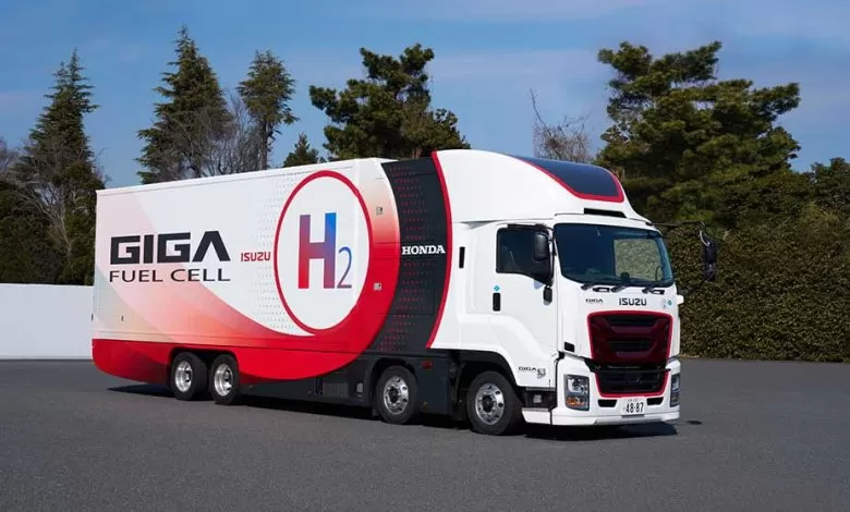 Viitorul camion cu hidrogen Isuzu va avea pile de combustie Honda 1 camion hidrogen honda