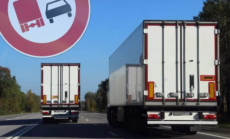 Intră în vigoare interdicția de depășire a camioanelor în Polonia