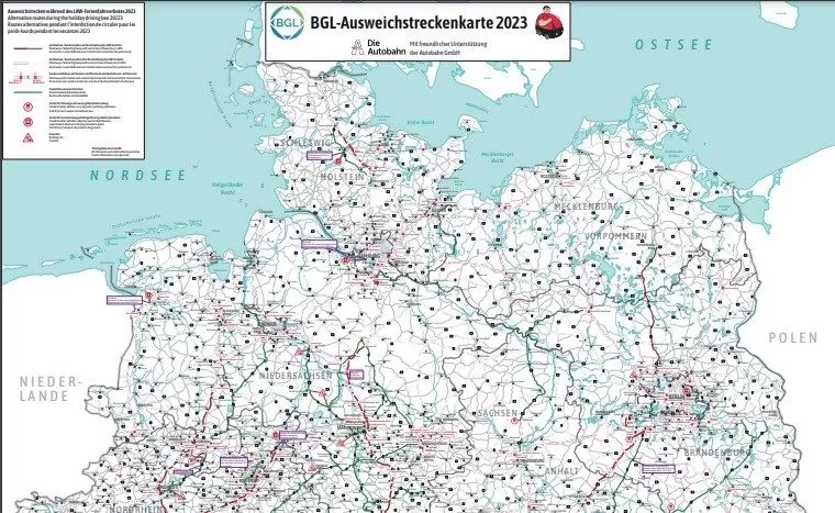 Germania: Restricții de vară 2023 și harta cu rutele ocolitoare