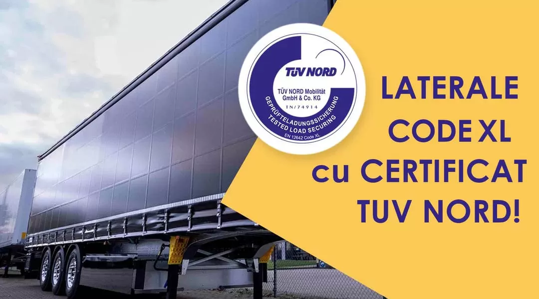 Ilcora produce prelate laterale Code XL certificate TÜV Nord