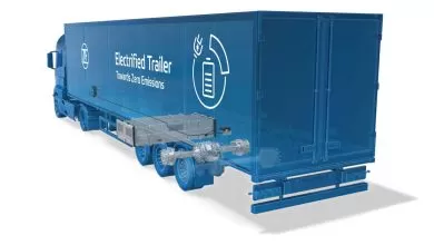 ZF prezintă o nouă axă eletrificată pentru semiremorci