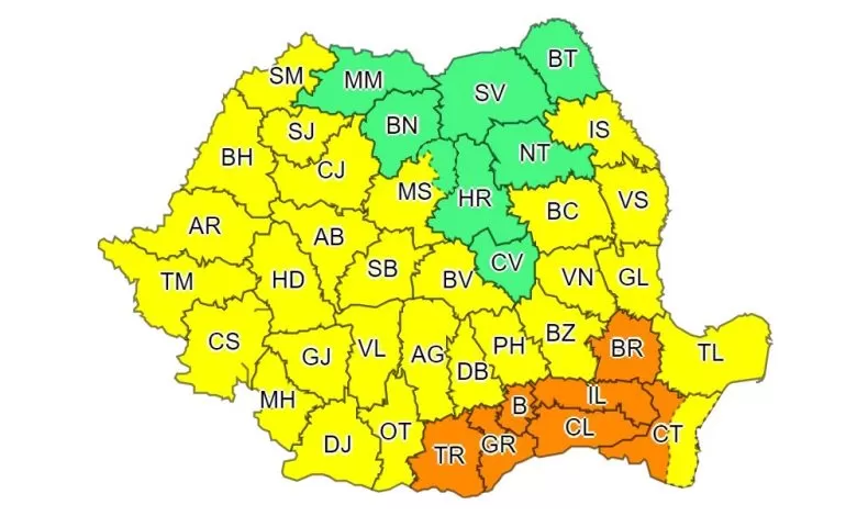 România: Noi restricții de caniculă, pe 21 și 22 august