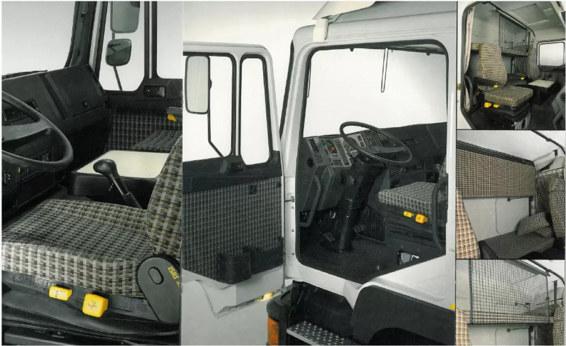 Interiorul cabinei lui MAN F90 V10 de 460 CP