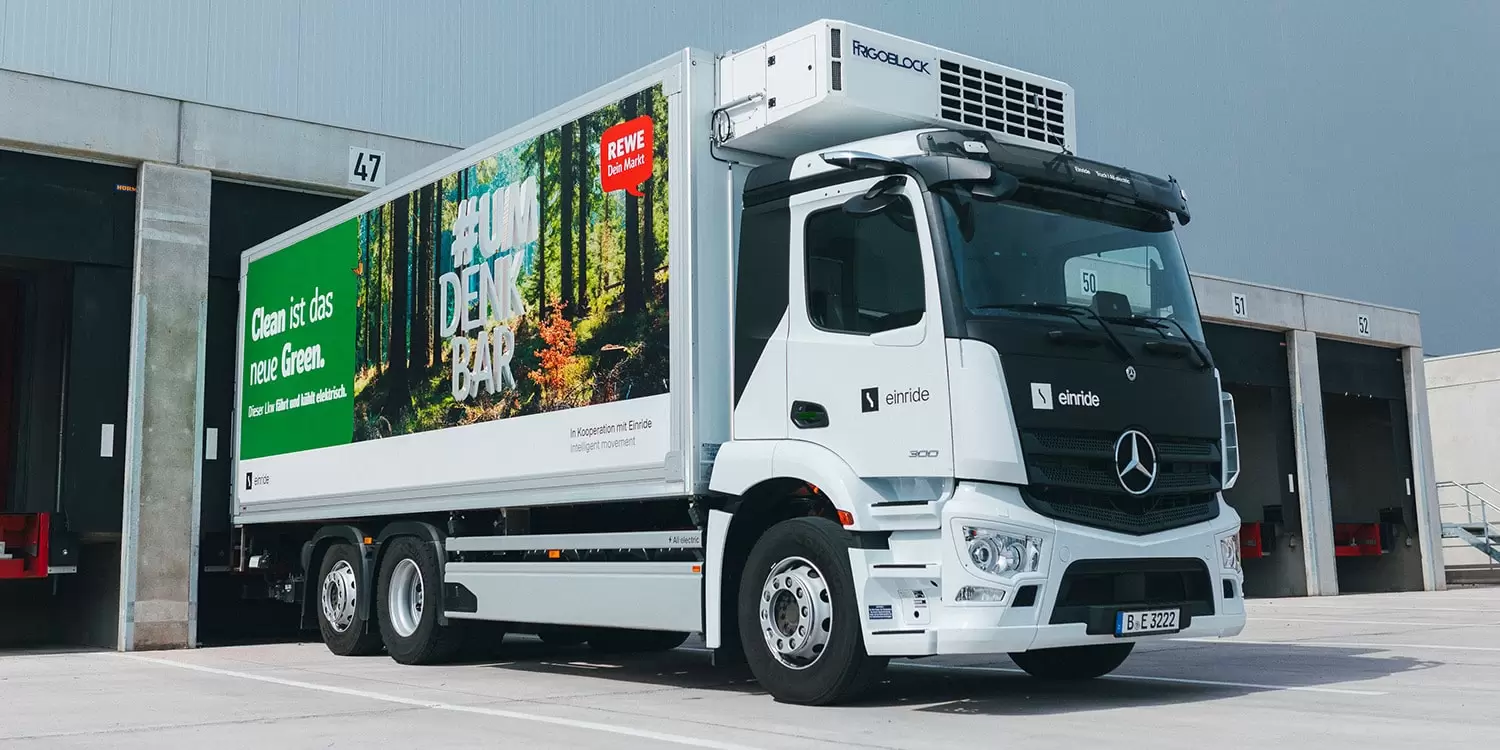 REWE utilizează camioane electrice pentru livrări în regiunea Berlin
