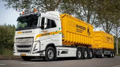 Primul camion electric cu cârlig hidraulic pentru container din Olanda