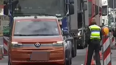 Circulație îngreunată la intrarea în Germania