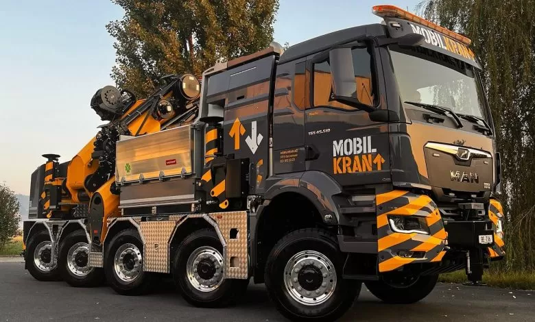 Automacara MAN TGS 45.510 cu 5 axe viratoare