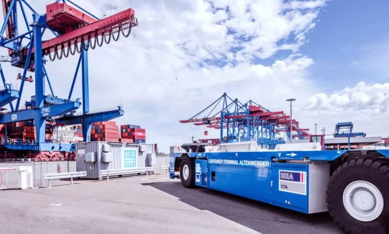 Transferurile de containere la CTA Hamburg se fac doar cu vehicule electrice 1 Transferurile de containere la CTA Hamburg se fac doar cu vehicule electrice